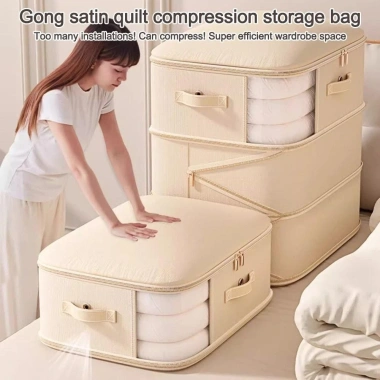 Túi đựng chăn bông nén UUMIR - Tiết kiệm không gian, tự nén, giỏ gấp dung lượng lớn di động cho tủ 7 Túi đựng chăn bông nén UUMIR - Tiết kiệm không gian, tự nén, giỏ gấp dung lượng lớn di động cho tủ 7
