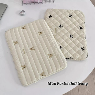 Túi Đựng Chống Sốc Laptop & Tablet Chần Bông Pastel Đủ 11-13-15 inch - 118k 5