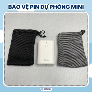 Túi Đựng Chuột Tai Nghe Pin Cáp Sạc Chống Sốc 9x13cm - Giá 29.000đ BOSSTECH 5