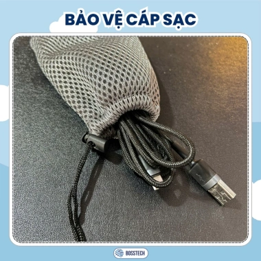 Túi Đựng Chuột Tai Nghe Pin Cáp Sạc Chống Sốc 9x13cm - Giá 29.000đ BOSSTECH 8