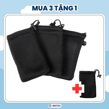 Túi Đựng Chuột Tai Nghe Pin Cáp Sạc Chống Sốc 9x13cm - Giá 29.000đ BOSSTECH 9