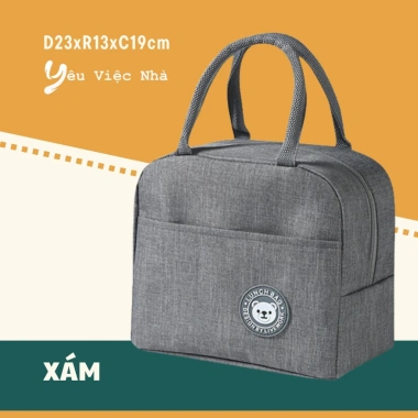 Túi Đựng Cơm Giữ Nhiệt Cao Cấp Tiện Lợi Cho Văn Phòng Giữ Ấm Lên Đến 5h