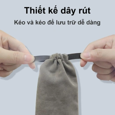 Túi Đựng Đa Năng Da PU Bền Bỉ Nhỏ Gọn Đựng Sạc Dự Phòng và Tai Nghe Giá 27.200