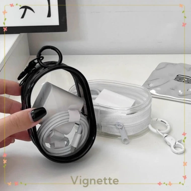 Túi đựng dây cáp sạc tai nghe di động trong suốt - Bảo vệ tiện lợi, chỉ 16.000 VND 7