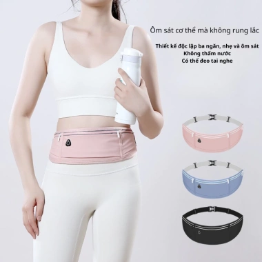 Túi đựng điện thoại chạy bộ RUNNER STORE Đai đeo hông thể thao mềm chống nước điều chỉnh kích thước