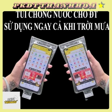 Túi Đựng Điện Thoại Chống Nước, Chống Mưa Dành Cho Shipper, Dân Đi Biển, Phượt Thủ - Bảo Vệ Khi Mưa, Giá 22.000₫