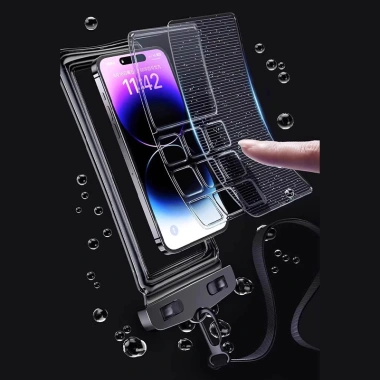 Túi đựng điện thoại chống nước đa năng, trong suốt, khô 100% Giá chỉ 27.438 VND