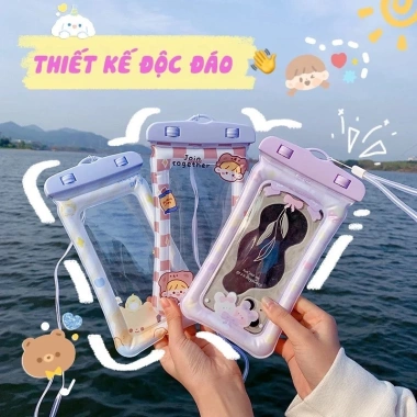 Túi Đựng Điện Thoại Chống Nước Dạng Phao Cute 21,5x11,5cm Giá Ưu Đãi 21.000 VND 6