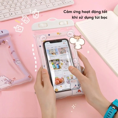 Túi Đựng Điện Thoại Chống Nước Dạng Phao Cute 21,5x11,5cm Giá Ưu Đãi 21.000 VND 8