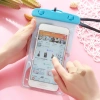 Túi đựng điện thoại chống nước, đi biển, đi mưa, dây đeo nhựa trong suốt 5