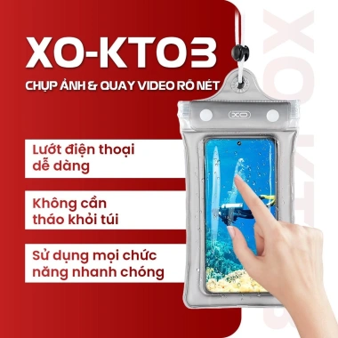 Túi Đựng Điện Thoại Chống Nước KT03 IPX8 - Khóa 4 Lớp Simple Is Beauty, 59.999₫