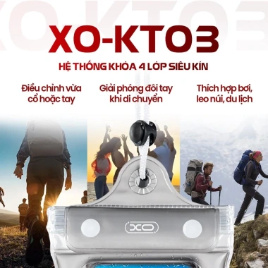 Túi Đựng Điện Thoại Chống Nước KT03 IPX8 - Khóa 4 Lớp Simple Is Beauty, 59.999₫
