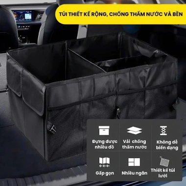 Túi Đựng Đồ Cốp Xe Ô Tô Chống Thấm Nước – Nhiều Ngăn, Gấp Gọn, Giá 49.000₫