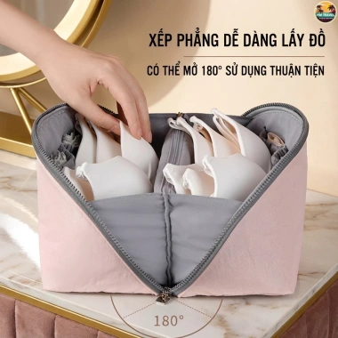 Túi đựng đồ lót đa năng 3 trong 1, dung lượng lớn - Lưu trữ công tác du lịch, giảm còn 59.000₫