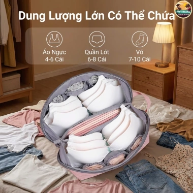 Túi đựng đồ lót đa năng 3 trong 1, dung lượng lớn - Lưu trữ công tác du lịch, giảm còn 59.000₫