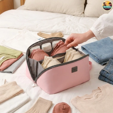 Túi đựng đồ lót đa năng 3 trong 1, dung lượng lớn - Lưu trữ công tác du lịch, giảm còn 59.000₫