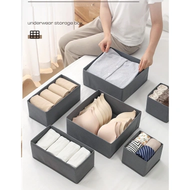 Túi Đựng Đồ Lót và Tất Vớ Gấp Gọn Vải Lưới Không Dệt Đa Size Giá 25.000₫ 3
