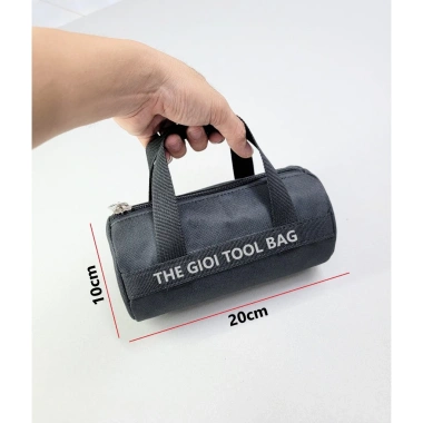 Túi Đựng Đồ nghề mini cầm tay phi tròn - Khóa kéo 10 li, vải dày chịu tải, 45k