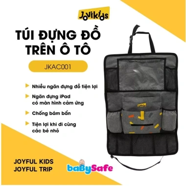 Túi Đựng Đồ Ô Tô Jovikids Oxford 300D - Ngăn iPad Cảm Ứng - 450k