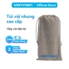 Túi Đựng Đồ Vention Vải Nhung Đa Năng, Đựng Sạc Dự Phòng, Điện Thoại, Tai Nghe, Củ Sạc - Giá 35.000
