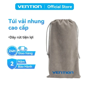 Túi Đựng Đồ Vention Vải Nhung Đa Năng, Đựng Sạc Dự Phòng, Điện Thoại, Tai Nghe, Củ Sạc - Giá 35.000