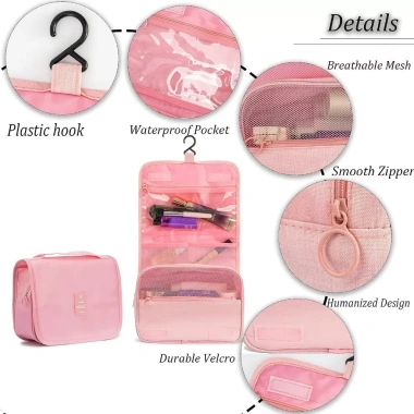 Túi Đựng Dụng Cụ Trang Điểm Gấp Gọn Chống Nước Có Móc Treo - JULEPBEAUTY 75.000đ