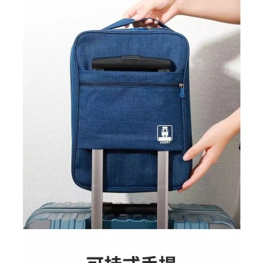 Túi đựng giày 3 ngăn nhỏ gọn, khóa kéo an toàn, tiện lợi du lịch - 129k