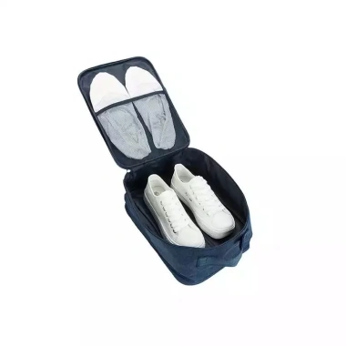Túi đựng giày 3 ngăn nhỏ gọn, khóa kéo an toàn, tiện lợi du lịch - 129k