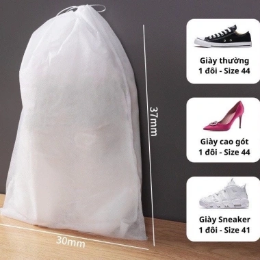 Túi Đựng Giày Đa Năng Vải Không Dệt Miệng Dây Kéo Tiện Lợi TG2 M301 5.900 VND 6