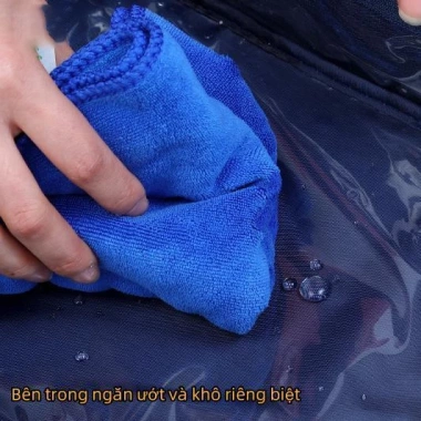 Túi Đựng Giày Dép Du Lịch 3 Ngăn Chống Nước, Thể Thao & Mỹ Phẩm, Gài Cố Định, Tay Kéo, Rộng Rãi, Tiện Dụng - 130k