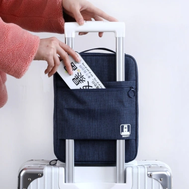 Túi Đựng Giày Dép Du Lịch 3 Ngăn Có Quai Sau Treo Vali - Gọn Gàng, Tiện Lợi, 89k 7