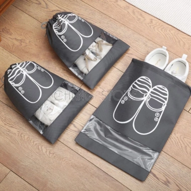Túi Đựng Giày Dép Du Lịch Chống Bẩn, Dây Rút Tiện Dụng 43x32cm Giá 16.000 VND 4