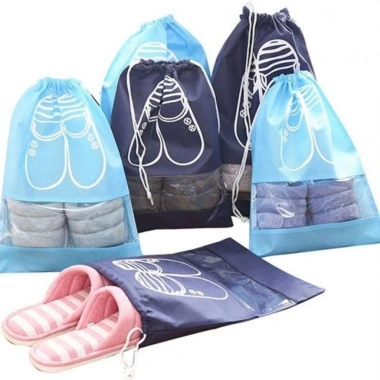 Túi đựng giày dép TG18 dây rút, chống bụi bẩn, tiện lợi du lịch giá 17.000₫