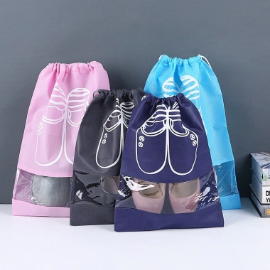 Túi Đựng Giày Dép Vải Dây Rút Chống Bụi, Nước, Xếp Gọn Du Lịch Đa Năng - 30.000đ