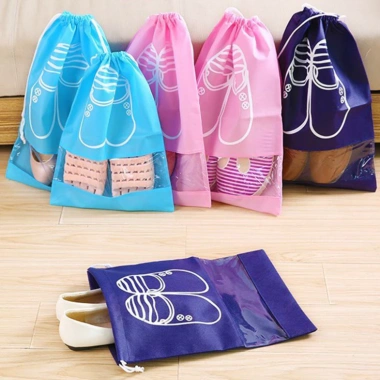 Túi Đựng Giày Dép X3 Dây Rút Chống Bụi Ẩm Mốc - Bảo Vệ Khi Đặt Trong Vali Du Lịch