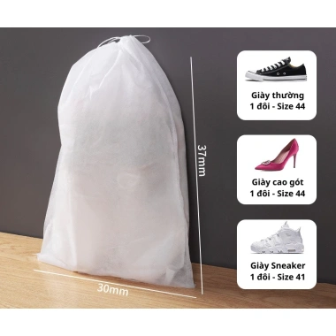 Túi đựng giày du lịch dây rút siêu rẻ 32x38cm - Giá chỉ 12.500đ