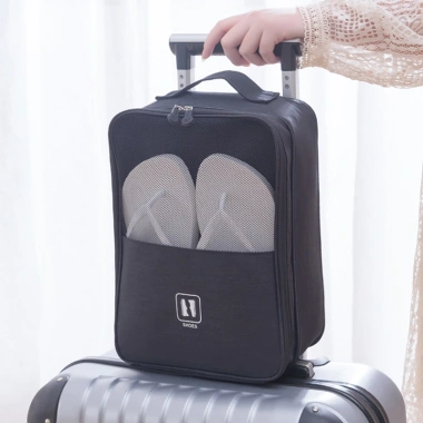 Túi đựng giày du lịch thể thao 3 ngăn chống nước, gắn vali, không gian rộng rãi 87.000đ 8