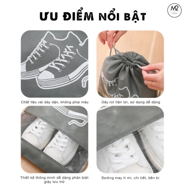 Túi Đựng Giày Hoạ Tiết Siêu Đẹp Chống Bẩn Du Lịch HASA TDG01 15.000 VND