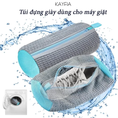 Túi đựng giày máy giặt KAYFIA có khóa kéo, dùng cho máy giặt và sấy - Giá 79.000₫