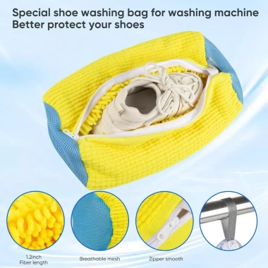 Túi đựng giày máy giặt KAYFIA có khóa kéo, dùng cho máy giặt và sấy - Giá 79.000₫