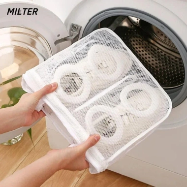 Túi đựng giày máy giặt SỮA, vỏ giày chống biến dạng, thoáng khí, bền du lịch