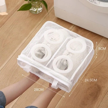 Túi đựng giày máy giặt SỮA, vỏ giày chống biến dạng, thoáng khí, bền du lịch 10