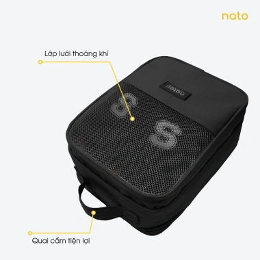 Túi đựng giày Natoli Elite T28 – Nhiều ngăn, chống nước, cho giày thể thao, 169k