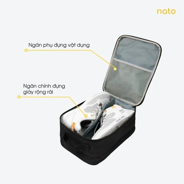 Túi đựng giày Natoli Elite T28 – Nhiều ngăn, chống nước, cho giày thể thao, 169k