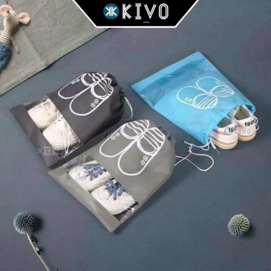 Túi Đựng Giày Thể Thao Dây Rút Đa Năng KIVO - Bảo Vệ Giày Đá Banh, Dép, Du Lịch, 35.900 VND