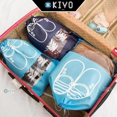 Túi Đựng Giày Thể Thao Dây Rút Đa Năng KIVO - Bảo Vệ Giày Đá Banh, Dép, Du Lịch, 35.900 VND