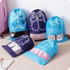 Túi đựng giày vải không dệt chống bụi, chống nước, dây rút du lịch thể thao size to 6