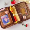 Túi đựng hộ chiếu & thẻ Cherry Pudding lông mềm, dễ thương, mini, tiện mang - giá 82.000 2
