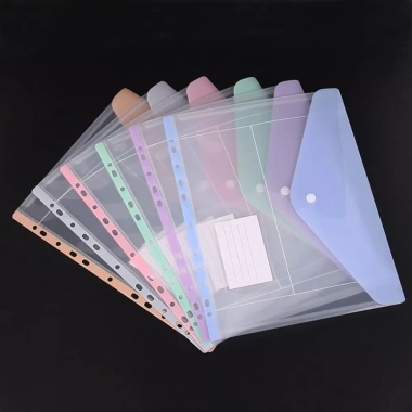 Túi đựng hồ sơ lá rời NLINNI, kết dính dung lượng cao, 11 lỗ nút, sinh viên, kinh doanh - 108k 6
