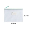 Túi đựng hồ sơ lưới NLINNI A4 PVC, dây kéo, dung lượng lớn, bền bỉ sinh viên - 48.600₫ 2